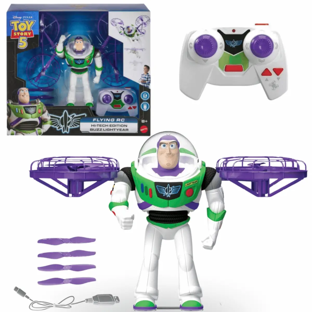 Super Buzz — Drone com Controle Remoto com controle remoto e acessórios
